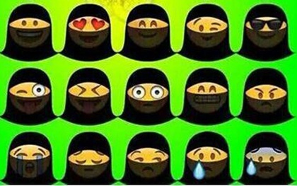 Ả Rập Saudi bắt cả Emoji cũng phải đeo mạng che mặt Hồi giáo, và đây là kết quả