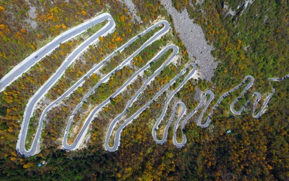 Con đường lắt léo nhất Trung Quốc: Thách bạn đi hết 72 khúc ngoặt này mà không chóng mặt