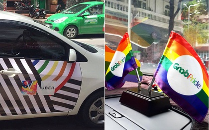 Những chiếc taxi "treo" cờ lục sắc để hưởng ứng ngày hội Viet Pride ở Sài Gòn