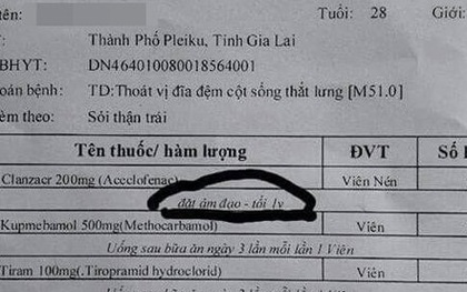 Nam bệnh nhân được yêu cầu… đặt thuốc vào âm đạo!