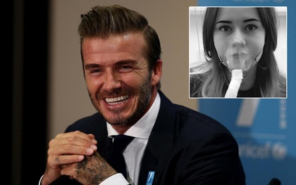 Beckham gửi video động viên cô gái mắc bạo bệnh