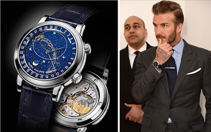 Beckham đeo đồng hồ gần 7 tỷ trong sự kiện bán đấu giá "ảnh nóng"