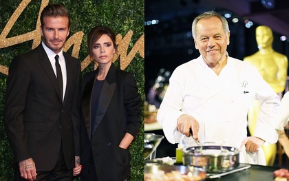 Vic cau có ăn rau luộc trong lúc Beckham hạnh phúc "chén" bít tết