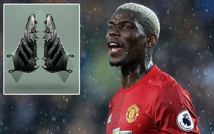 Paul Pogba "diện" giày da rắn độc nhất vô nhị ở trận derby Manchester