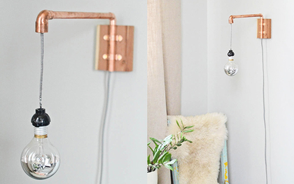 Thêm một cách nhặt đồ thừa làm đèn ngủ kiểu rustic