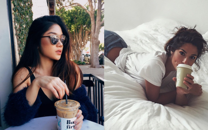 Hết trai Tây, giờ lại đến lượt gái Tây khoe vẻ sexy, quyến rũ bên cốc cafe