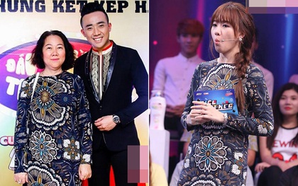 Hari Won "mượn" váy của mẹ Trấn Thành để mặc?