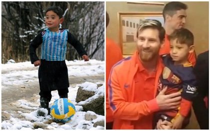 Cái kết trong mơ của cậu bé nghèo lấy túi nilon làm áo đấu Messi