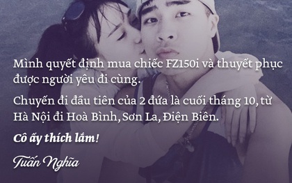Các cặp đôi "xế và ôm" chia sẻ chuyện tình yêu ngọt ngào trên các cung đường phượt