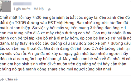 Công an mời người tung tin bé gái bị bắt cóc hụt tại KĐT Việt Hưng lên làm việc