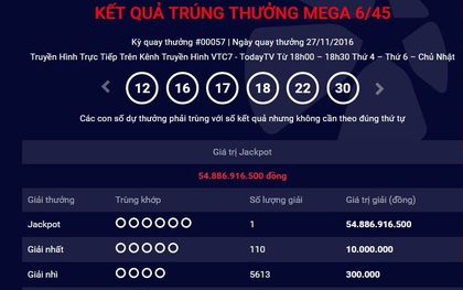 Người trúng giải Jackpot lần thứ 5 mua vé tại quận 5, TP. HCM