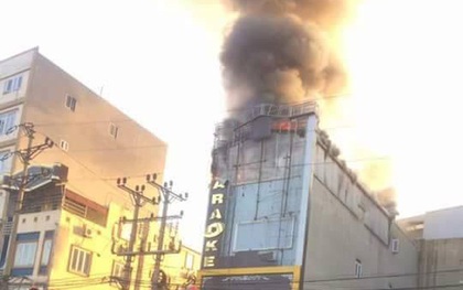 Cháy lớn tại quán karaoke 6 tầng ở Bắc Ninh, nhiều nhân viên và khách bỏ chạy tán loạn