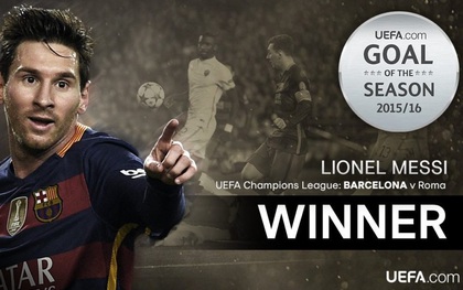Messi là chủ nhân của bàn thắng đẹp nhất mùa 2015/16