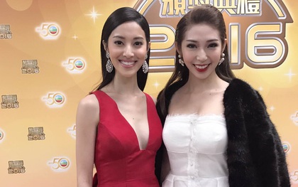 Khổng Tú Quỳnh tham dự lễ trao giải TVB, đọ dáng cùng Hoa hậu Hồng Kông
