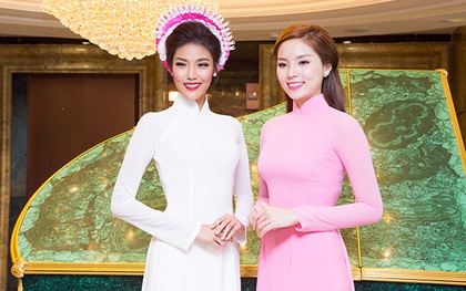 Lan Khuê, Kỳ Duyên khoe vẻ đẹp duyên dáng trong trang phục áo dài