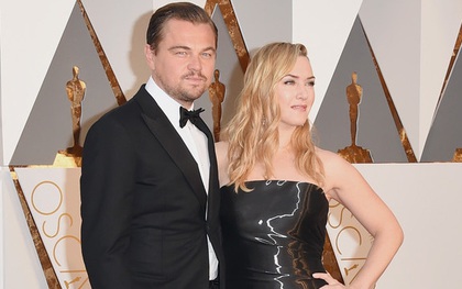 Leonardo DiCaprio hộ tống Kate Winslet trên thảm đỏ Oscar 2016