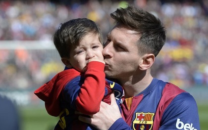 Messi tiết lộ "quý tử" Thiago không hứng thú với trái bóng tròn