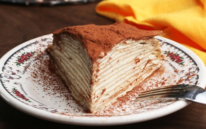 Làm crepe ngàn lớp vị tiramisu ngon mê mẩn ngay từ miếng đầu tiên