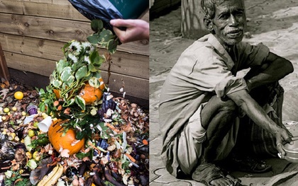 Trong khi bao người nghèo đang chết đói, người ta vẫn vô tư vứt đồ ăn đầy lãng phí