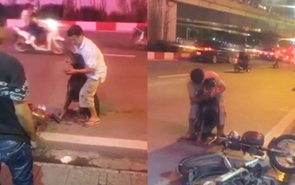 Clip: Người chủ ôm chú chó Doberman bị trọng thương gào thét giữa đường phố Hà Nội