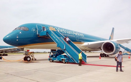 Máy bay hiện đại Airbus A350 của Vietnam Airlines trục trặc