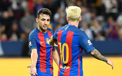 Messi xỏ háng đối thủ, kiến tạo cho Munir và Luis Suarez ghi bàn