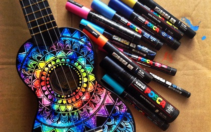 Giờ đây, những cây đàn Ukulele đã trở thành tác phẩm hội họa