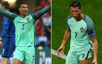 Ronaldo bùng nổ sau khi thay áo giữa giờ nghỉ