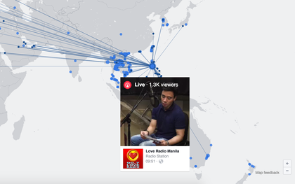 Facebook vừa tung tính năng "bản đồ" dành riêng cho Live Video