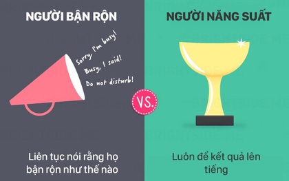 13 khác biệt giữa người bận rộn và người làm việc năng suất