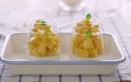 Công thức Panna cotta xoài cốt dừa mới toanh giải nhiệt ngày nắng nóng