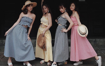 Bộ váy này đang được con gái Việt diện suốt trên Instagram, chứng tỏ gingham là hot trend "phá đảo" Hè 2017