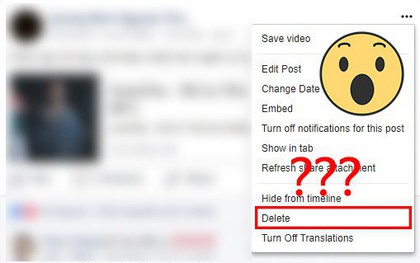 Facebook lại cho phép xóa status, giờ thì bạn thả thính thoải mái được rồi