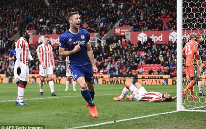 Cahill chuộc tội phút cuối, Chelsea nhọc nhằn hạ Stoke City