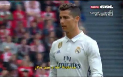 Ronaldo chửi thề sau khi bị thay ra sân?