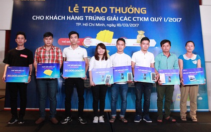 MobiFone trao thưởng cho khách hàng trúng giải chương trình khuyến mãi quý 1 năm 2017