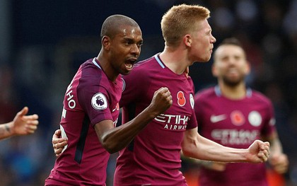 Man City thắng trận thứ 8 liên tiếp, xây chắc ngôi đầu