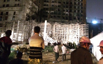 Đà Nẵng: Sập giàn giáo ở tòa nhà Luxury Apartment, ít nhất 4 người bị thương