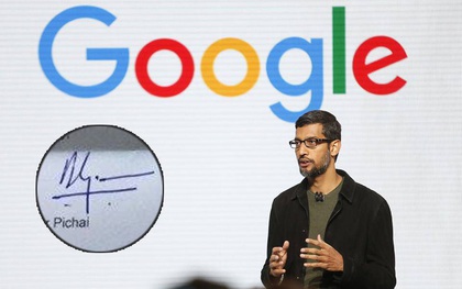 Nhìn chữ ký của CEO Google Sundar Pichai, người ta có thể đoán được tính cách của ông ra sao