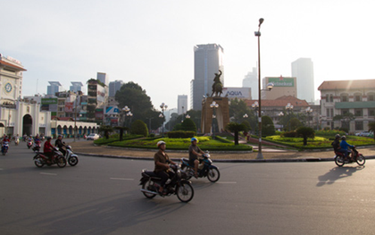 Phá bỏ vòng xoay trước chợ Bến Thành để xây nhà ga Metro ở Sài Gòn