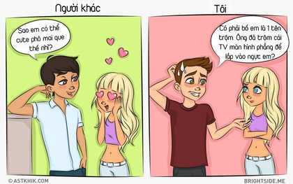 Bạn có thể nhận ra người bạn yêu trong tưởng tượng và thực tế khác nhau thế nào không?
