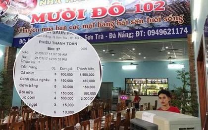 Nhà hàng hải sản "chặt chém" du khách ở Đà Nẵng bị phạt 15 triệu đồng