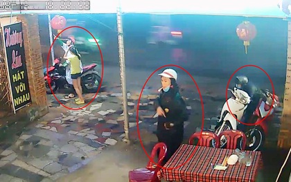 Clip: Ba thanh niên dàn cảnh cướp xe máy trước mắt nữ nhân viên quán ăn ở Sài Gòn