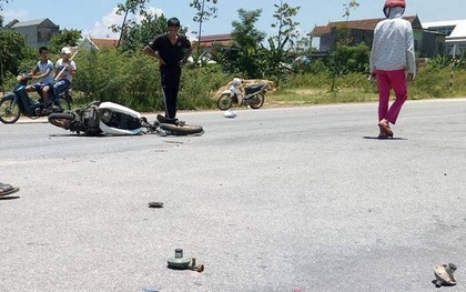 Huế: Ô tô tông xe máy chở gas, nam thanh niên chết thảm