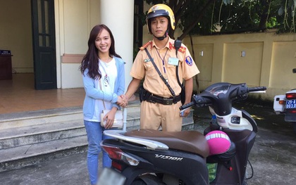 Hà Nội: Cô gái xinh đẹp tìm lại được xe máy sau 2 năm bị mất cắp