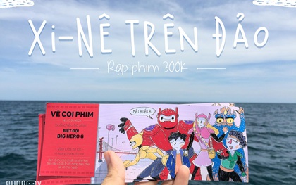 Rạp phim 300k vượt 300km ra biển, đem ciné cho tụi con nít nghèo trên đảo Hòn Chuối