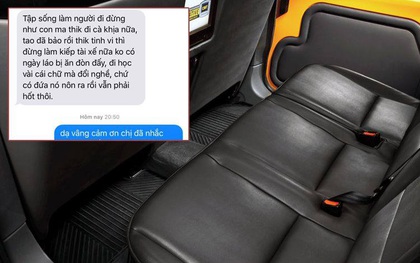 "Cái kiếp lái xe phải nhẫn nhịn, học cách hầu hạ người ta đi" - SMS gây sốc của nữ hành khách khi bị tài xế taxi phàn nàn vì vứt vỏ hộp trà sữa trên xe