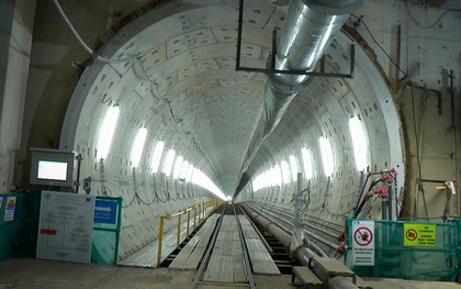 Cận cảnh hầm Metro Bến Thành - Suối Tiên dần rõ dáng sau gần 100 ngày thi công giữa lòng Sài Gòn