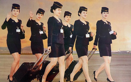 Những hình ảnh không ngờ tới về vẻ ngoài xinh đẹp của nữ tiếp viên hàng không Triều Tiên