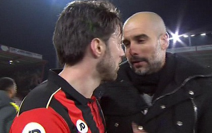Pep Guardiola hành xử đầy ấm áp khiến cầu thủ Bournemouth cảm động